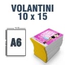 Volantini A6 170gr Lucida 4+0 a colori solo Fronte