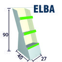 Elba - Espositore in cartone da terra