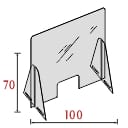 Plexiglass anti droplet 70X100